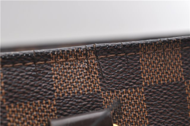 Authentic Louis Vuitton Damier Sac Plat Hand Bag N51140 LV 9385D