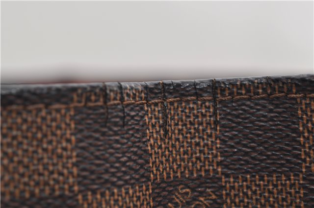 Authentic Louis Vuitton Damier Sac Plat Hand Bag N51140 LV 9385D