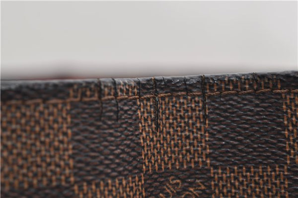 Authentic Louis Vuitton Damier Sac Plat Hand Bag N51140 LV 9385D