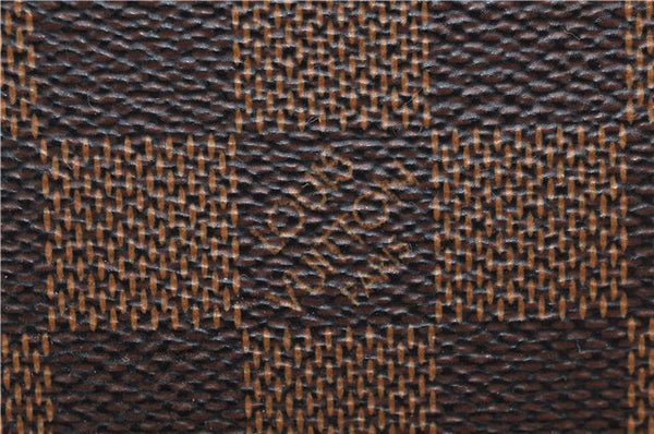 Authentic Louis Vuitton Damier Sac Plat Hand Bag N51140 LV 9385D