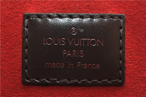 Authentic Louis Vuitton Damier Sac Plat Hand Bag N51140 LV 9385D