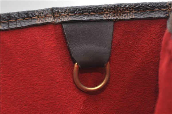 Authentic Louis Vuitton Damier Sac Plat Hand Bag N51140 LV 9385D