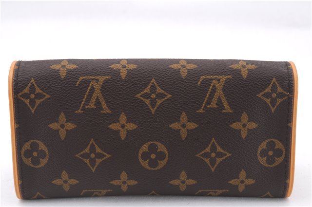 Authentic Louis Vuitton Monogram Pochette Twin PM Shoulder Bag M51854 LV 9385E