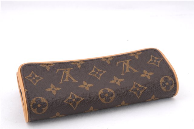 Authentic Louis Vuitton Monogram Pochette Twin PM Shoulder Bag M51854 LV 9385E