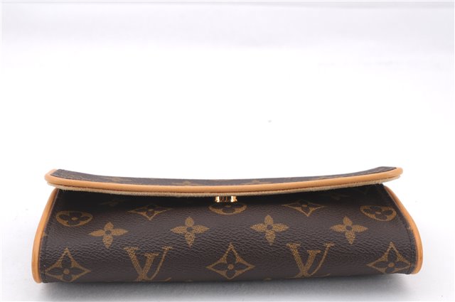 Authentic Louis Vuitton Monogram Pochette Twin PM Shoulder Bag M51854 LV 9385E