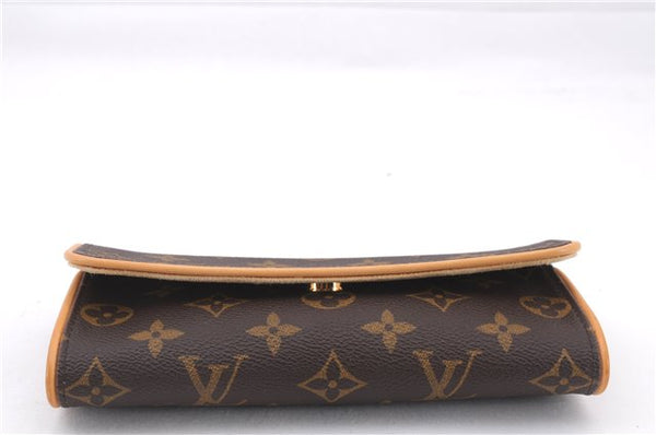 Authentic Louis Vuitton Monogram Pochette Twin PM Shoulder Bag M51854 LV 9385E