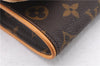 Authentic Louis Vuitton Monogram Pochette Twin PM Shoulder Bag M51854 LV 9385E
