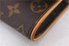 Authentic Louis Vuitton Monogram Pochette Twin PM Shoulder Bag M51854 LV 9385E