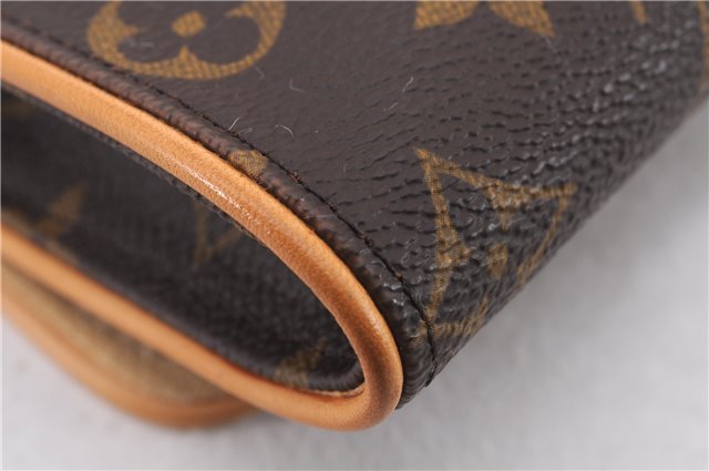 Authentic Louis Vuitton Monogram Pochette Twin PM Shoulder Bag M51854 LV 9385E