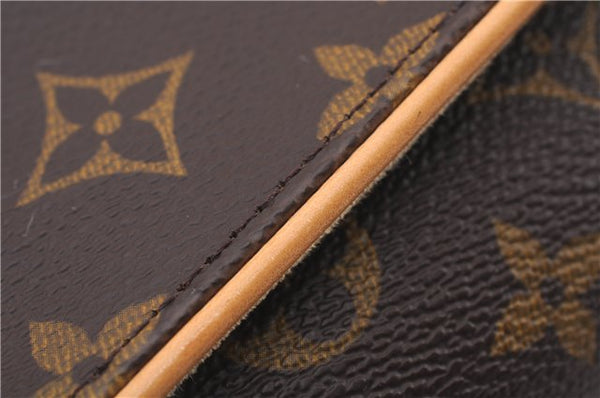 Authentic Louis Vuitton Monogram Pochette Twin PM Shoulder Bag M51854 LV 9385E