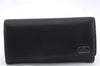 Authentic GUCCI Long Bifold Wallet Purse Leather 352352 Black 9387C