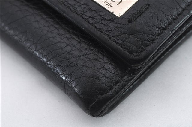 Authentic GUCCI Long Bifold Wallet Purse Leather 352352 Black 9387C