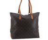 Authentic Louis Vuitton Monogram Cabas Mezzo Tote Bag M51151 LV 9387D