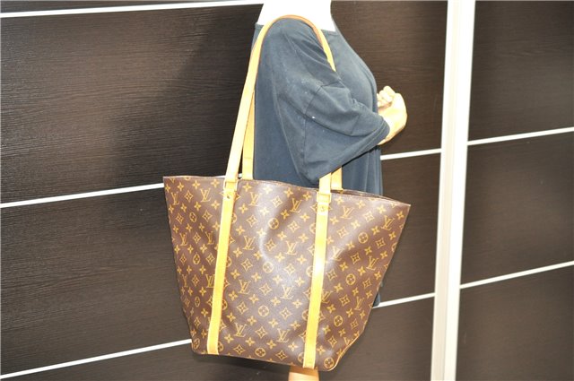 Authentic Louis Vuitton Monogram Sac Shopping PM Tote Bag M51108 LV 9389C