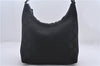 Authentic GUCCI Shoulder Hand Bag Purse GG Nylon Leather 28335 Black 9389D