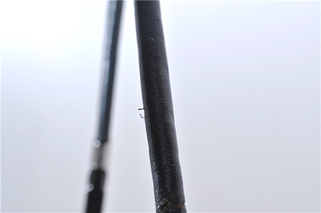 Authentic GUCCI Shoulder Hand Bag Purse GG Nylon Leather 28335 Black 9389D