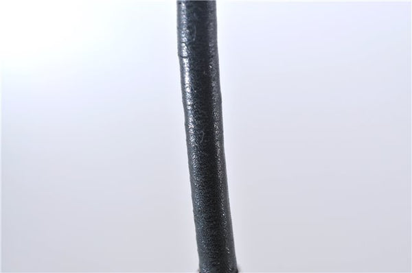 Authentic GUCCI Shoulder Hand Bag Purse GG Nylon Leather 28335 Black 9389D