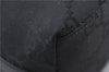 Authentic GUCCI Shoulder Hand Bag Purse GG Nylon Leather 28335 Black 9389D