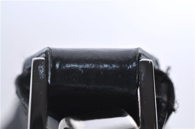 Authentic GUCCI Shoulder Hand Bag Purse GG Nylon Leather 28335 Black 9389D