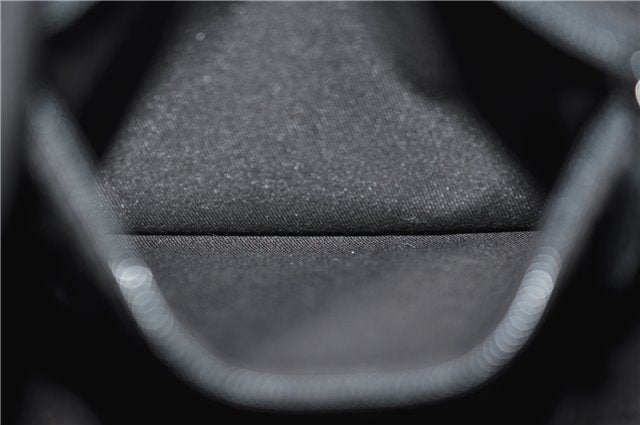 Authentic GUCCI Shoulder Hand Bag Purse GG Nylon Leather 28335 Black 9389D