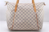 Authentic Louis Vuitton Damier Azur Totally MM Tote Bag N51262 LV 9396E