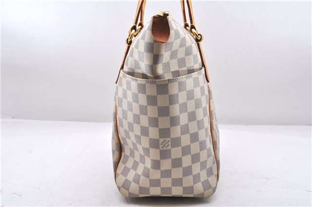 Authentic Louis Vuitton Damier Azur Totally MM Tote Bag N51262 LV 9396E