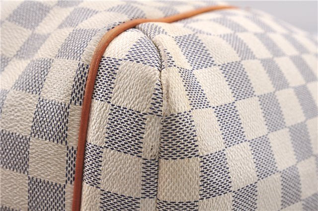 Authentic Louis Vuitton Damier Azur Totally MM Tote Bag N51262 LV 9396E