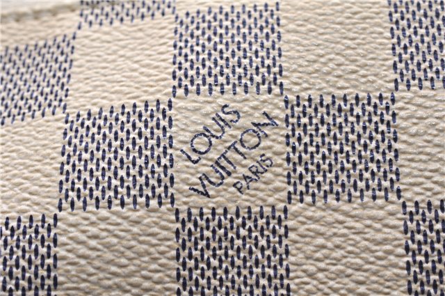 Authentic Louis Vuitton Damier Azur Totally MM Tote Bag N51262 LV 9396E