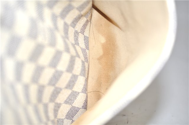 Authentic Louis Vuitton Damier Azur Totally MM Tote Bag N51262 LV 9396E