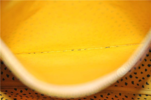 Auth Louis Vuitton Monogram Wave Neverfull MM Tote Bag Yellow M40685 LV 9398E