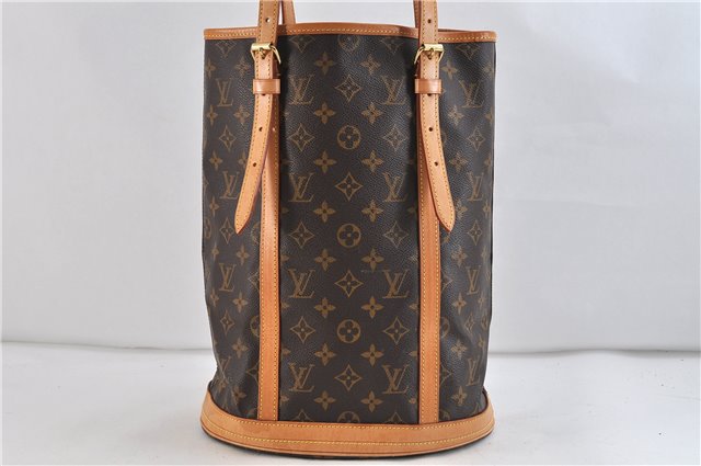 Authentic Louis Vuitton Monogram Bucket GM Shoulder Bag M42236 LV 9400C