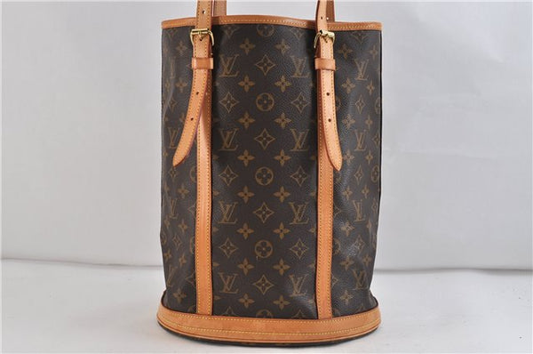 Authentic Louis Vuitton Monogram Bucket GM Shoulder Bag M42236 LV 9400C