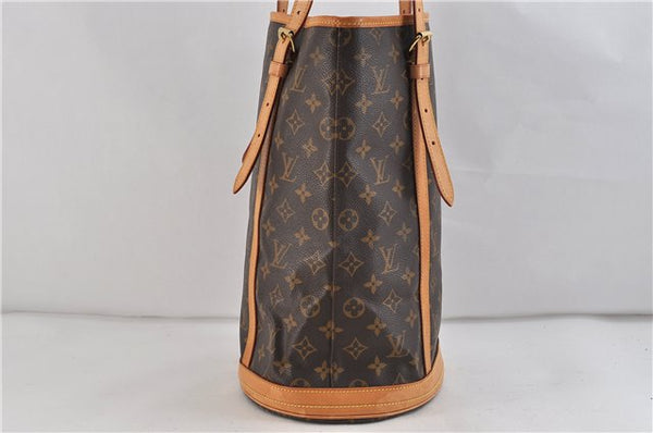 Authentic Louis Vuitton Monogram Bucket GM Shoulder Bag M42236 LV 9400C