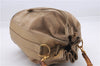 Authentic GUCCI Bamboo 2way Hand Shoulder Bag Purse Suede Leather Beige 9400D