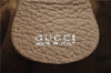 Authentic GUCCI Bamboo 2way Hand Shoulder Bag Purse Suede Leather Beige 9400D