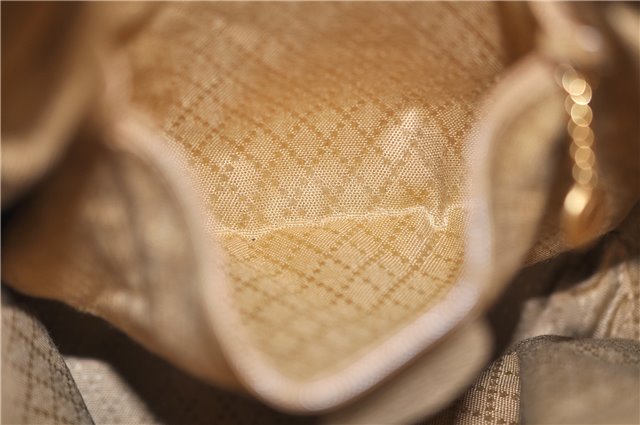 Authentic GUCCI Bamboo 2way Hand Shoulder Bag Purse Suede Leather Beige 9400D