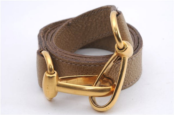 Authentic GUCCI Bamboo 2way Hand Shoulder Bag Purse Suede Leather Beige 9400D