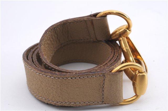 Authentic GUCCI Bamboo 2way Hand Shoulder Bag Purse Suede Leather Beige 9400D