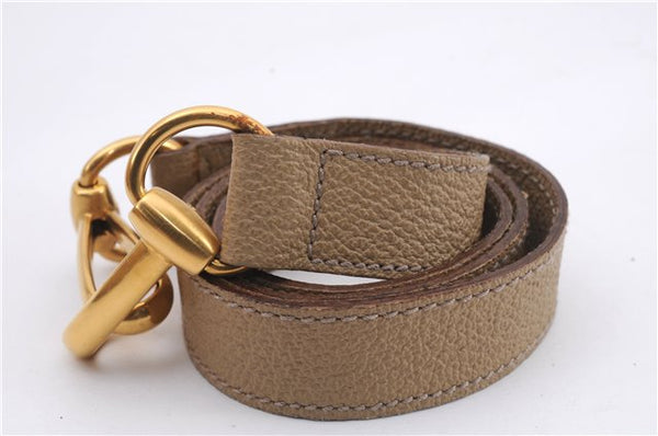 Authentic GUCCI Bamboo 2way Hand Shoulder Bag Purse Suede Leather Beige 9400D