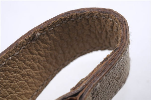 Authentic GUCCI Bamboo 2way Hand Shoulder Bag Purse Suede Leather Beige 9400D