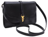 Authentic GUCCI Vintage Shoulder Cross Body Bag Purse Leather Black 9402E