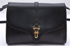 Authentic GUCCI Vintage Shoulder Cross Body Bag Purse Leather Black 9402E