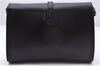 Authentic GUCCI Vintage Shoulder Cross Body Bag Purse Leather Black 9402E