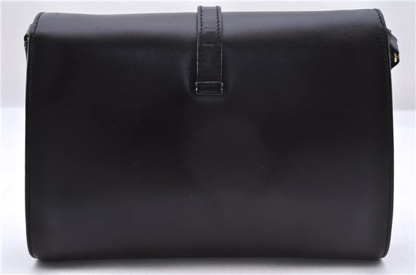 Authentic GUCCI Vintage Shoulder Cross Body Bag Purse Leather Black 9402E