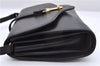 Authentic GUCCI Vintage Shoulder Cross Body Bag Purse Leather Black 9402E