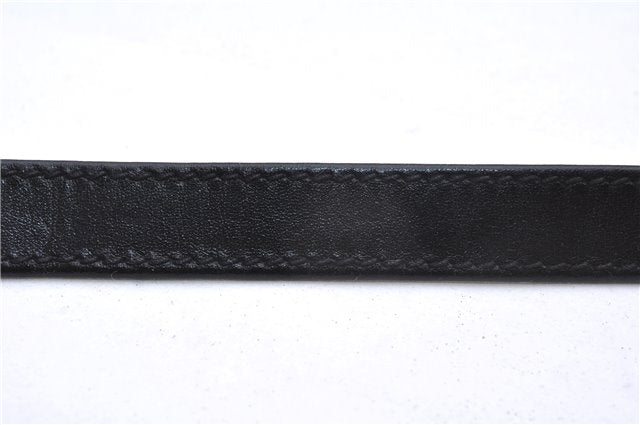 Authentic GUCCI Vintage Shoulder Cross Body Bag Purse Leather Black 9402E