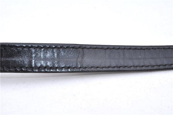 Authentic GUCCI Vintage Shoulder Cross Body Bag Purse Leather Black 9402E