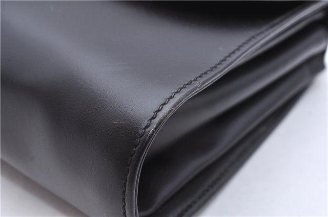 Authentic GUCCI Vintage Shoulder Cross Body Bag Purse Leather Black 9402E