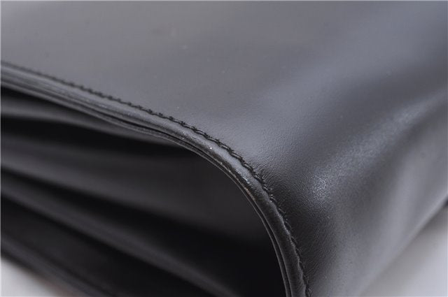 Authentic GUCCI Vintage Shoulder Cross Body Bag Purse Leather Black 9402E