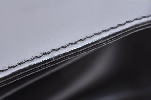 Authentic GUCCI Vintage Shoulder Cross Body Bag Purse Leather Black 9402E